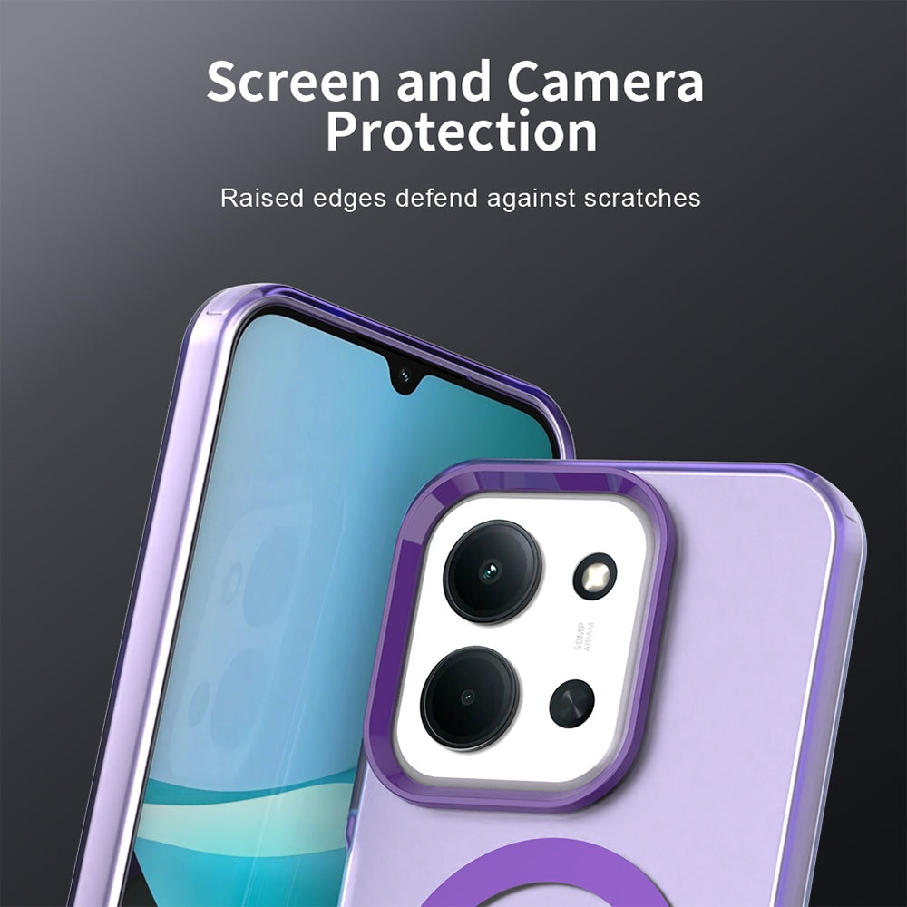Capa MagSafe para Xiaomi Poco C85 4G / Redmi 15C 5G / 15C 4G, Techsuit, CandyCase, Roxo