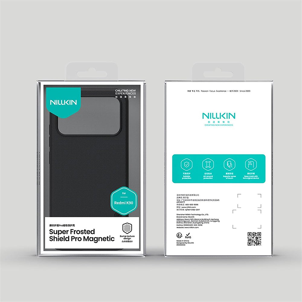 Capa MagSafe para Xiaomi Poco F8 Pro, Nillkin, Super Shield Pro, Preto Satinado