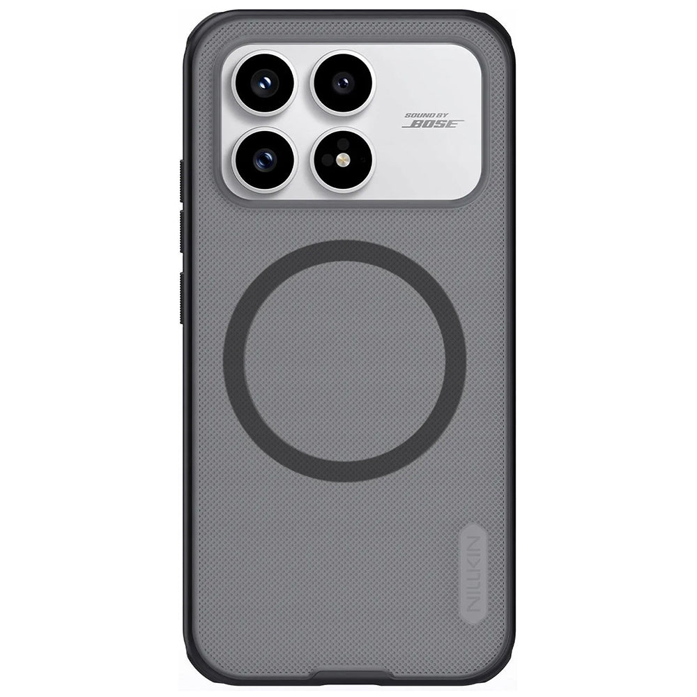 Capa MagSafe para Xiaomi Poco F8 Pro, Nillkin, Super Shield Pro, Preta Transparente Satinada