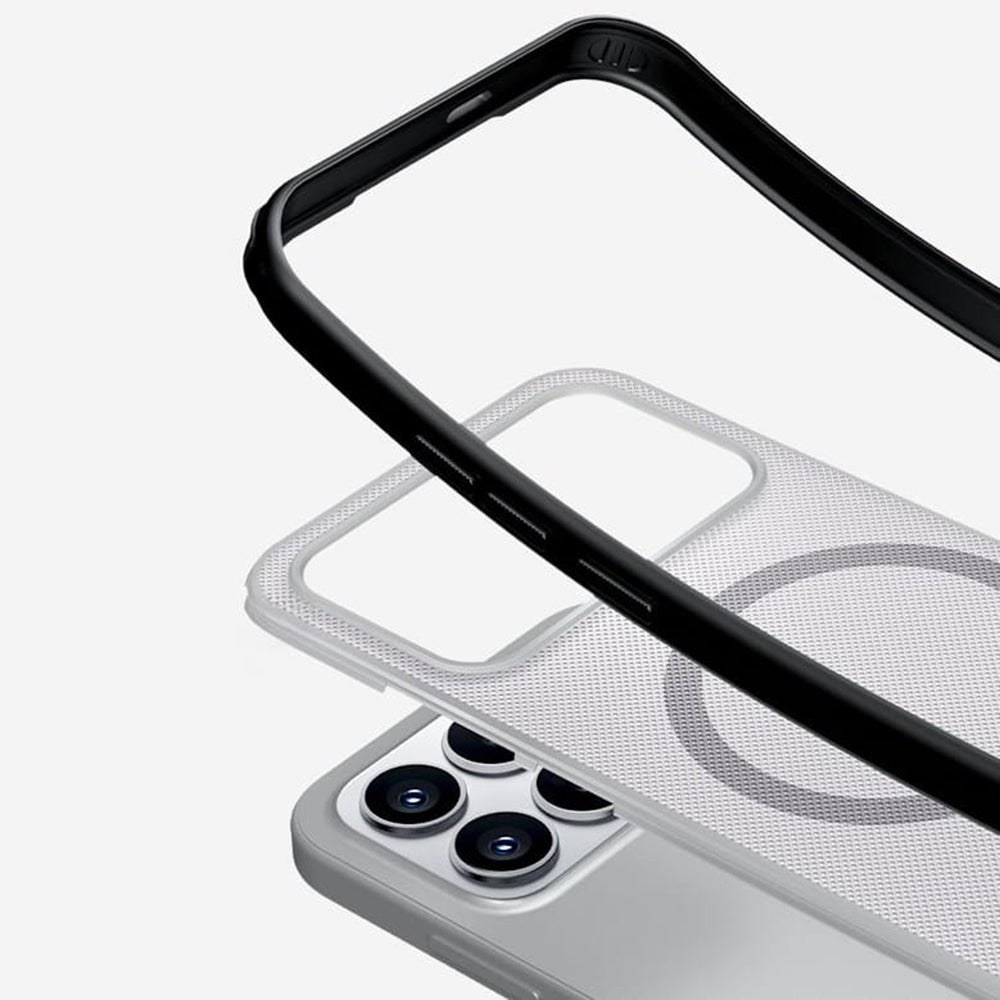 Capa MagSafe para Xiaomi Poco F8 Pro, Nillkin, Super Shield Pro, Preta Transparente Satinada