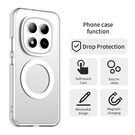 Capa MagSafe para Xiaomi Poco M8 Pro / Redmi Note 15 Pro+ 5G, Techsuit, CandyCase, Branca.