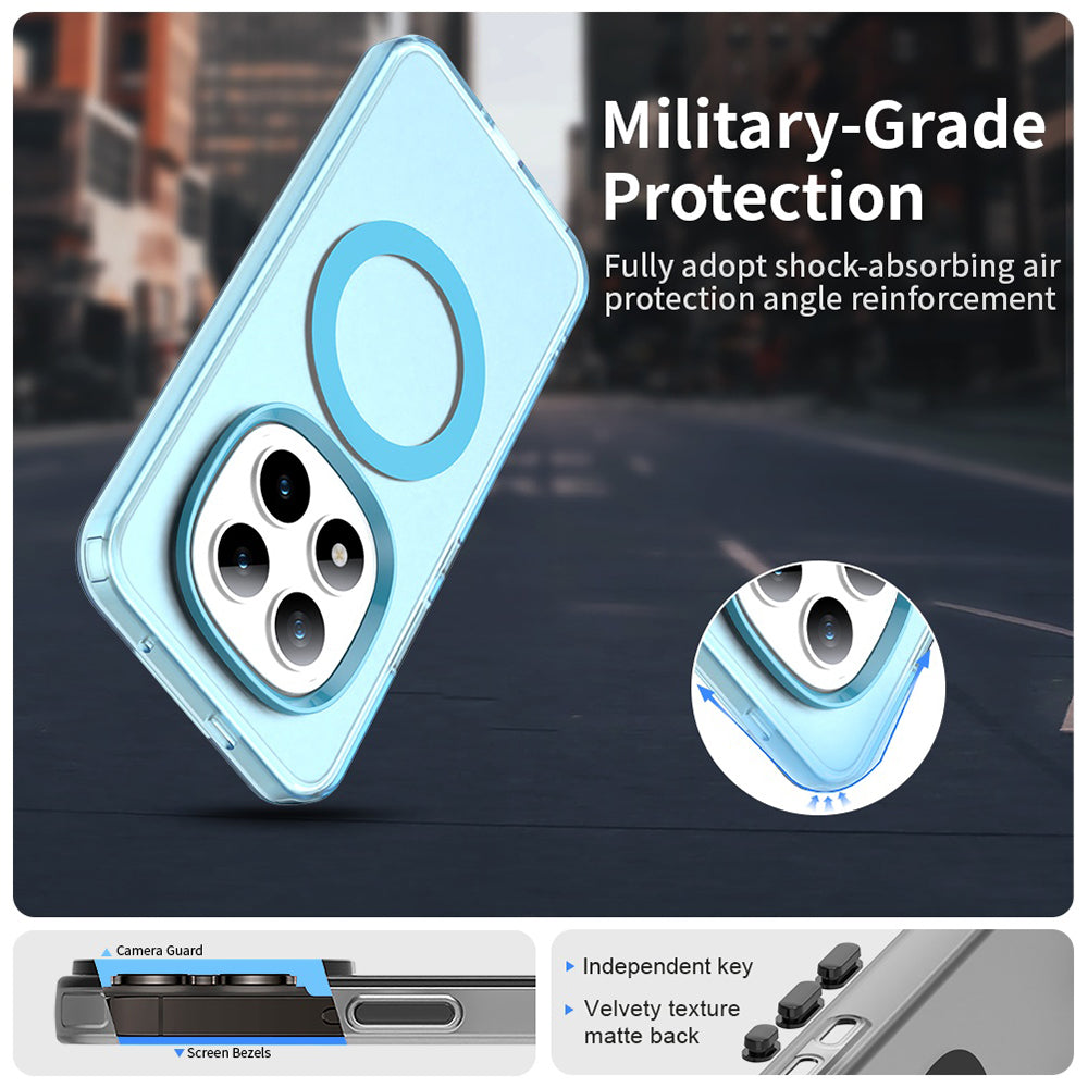 Capa MagSafe para Xiaomi Poco M8 Pro / Redmi Note 15 Pro+ 5G, Techsuit, CandyCase, Azul.