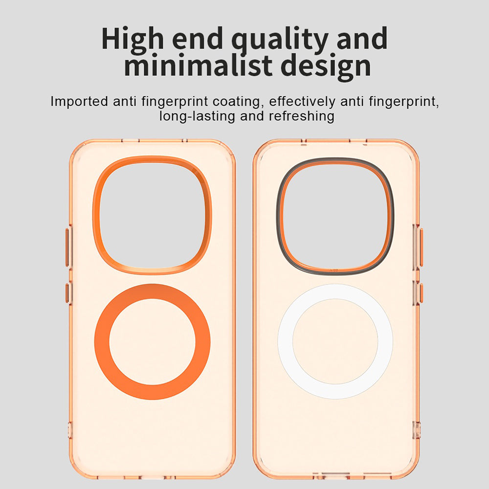 Capa MagSafe para Xiaomi Poco M8 Pro / Redmi Note 15 Pro+ 5G, Techsuit, CandyCase, Laranja