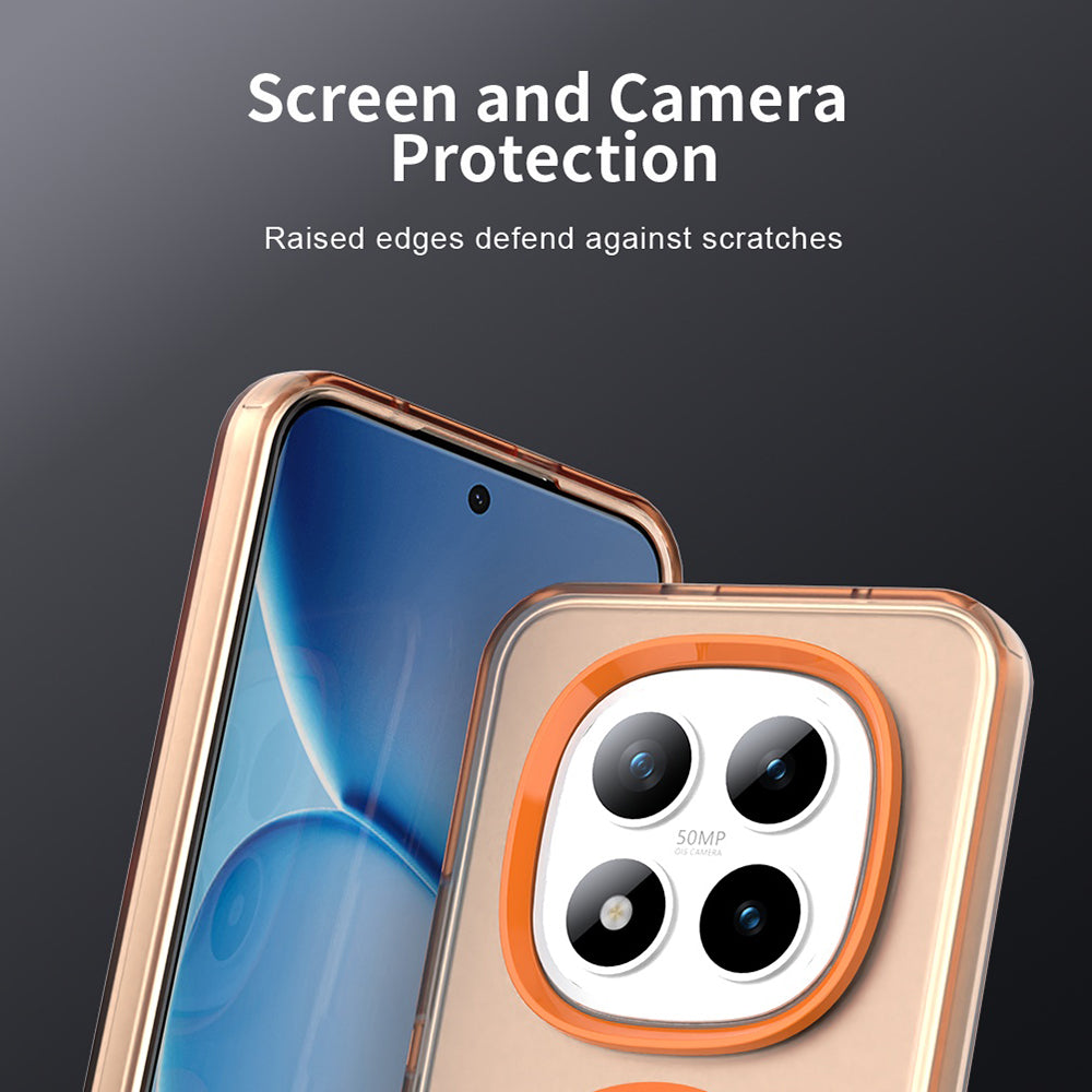 Capa MagSafe para Xiaomi Poco M8 Pro / Redmi Note 15 Pro+ 5G, Techsuit, CandyCase, Laranja