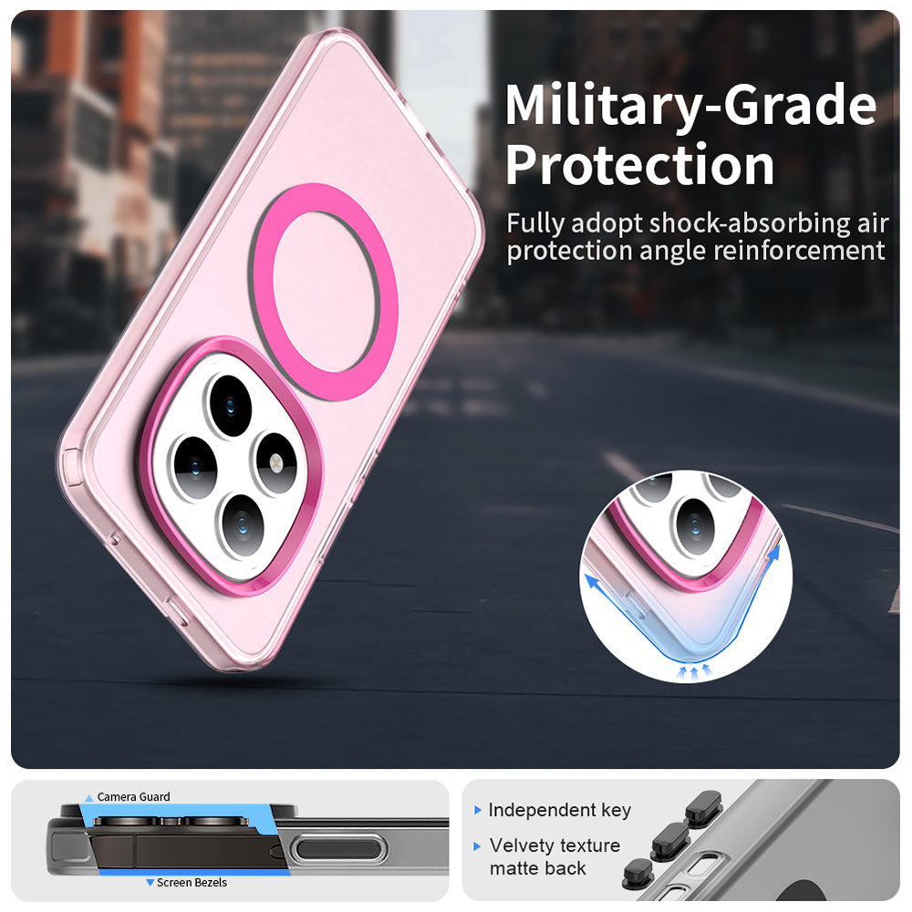 Capa MagSafe para Xiaomi Poco M8 Pro / Redmi Note 15 Pro+ 5G, Techsuit, CandyCase, Rosa