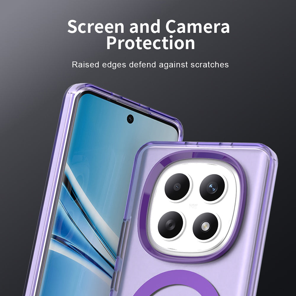 Capa MagSafe para Xiaomi Poco M8 / Redmi Note 15 5G / Note 15 4G, Techsuit, CandyCase, Roxo