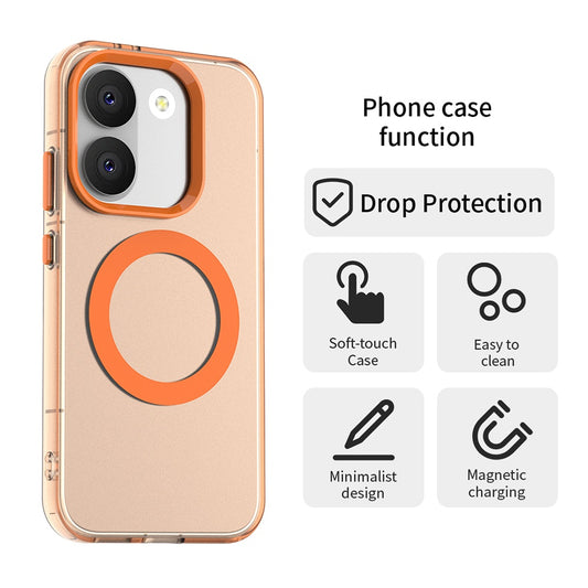 Capa MagSafe para Xiaomi Poco X8 Pro, Techsuit, CandyCase, Laranja