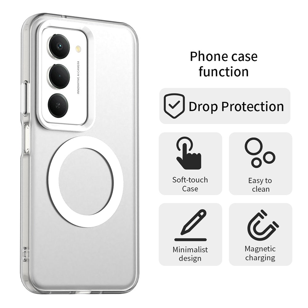 Capa MagSafe para Xiaomi Redmi 15 5G / 15 4G, Techsuit, CandyCase, Branca