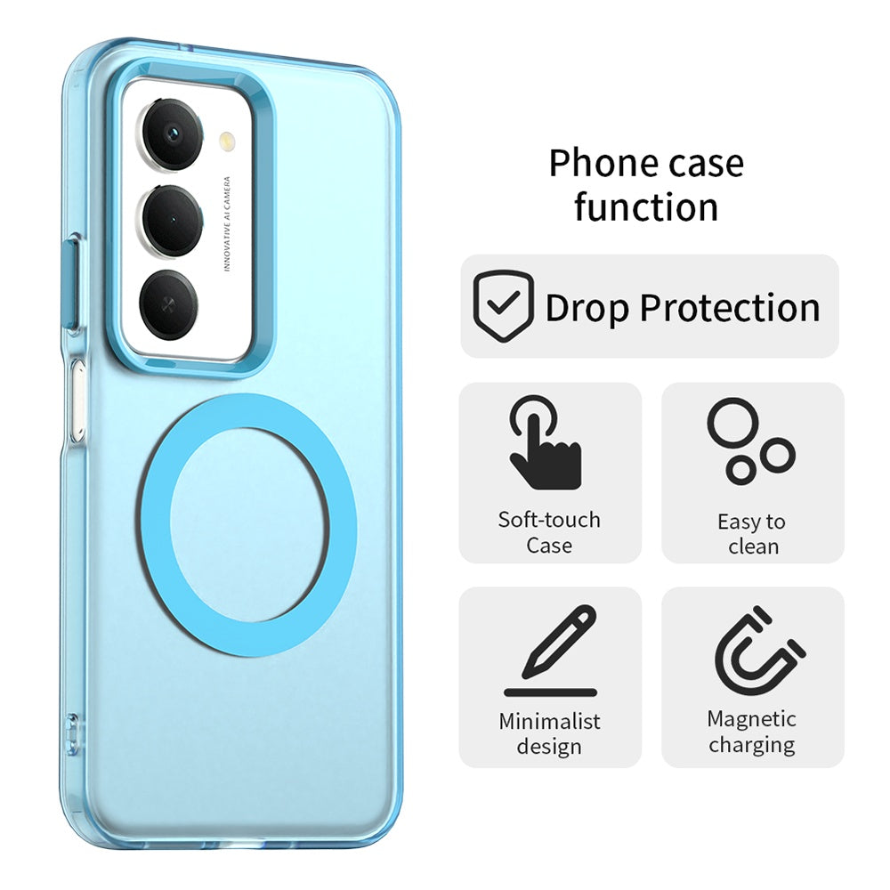 Capa MagSafe para Xiaomi Redmi 15 5G / 15 4G, Techsuit, CandyCase, Azul