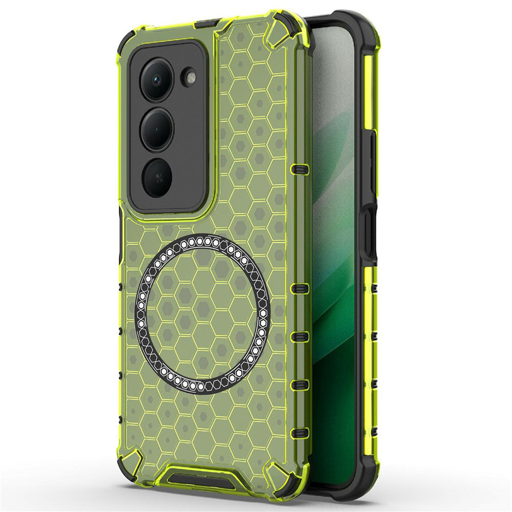 Capa MagSafe para Xiaomi Redmi 15 5G / 15 4G, Techsuit, HoneyComb Shield, Verde