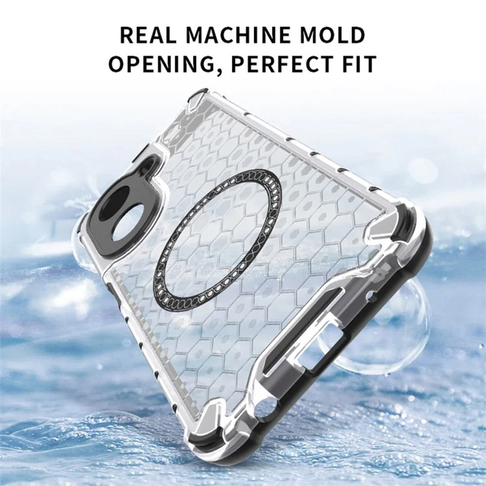 Capa MagSafe para Xiaomi Redmi A5 4G (Regional), Techsuit, HoneyComb Shield, Preta