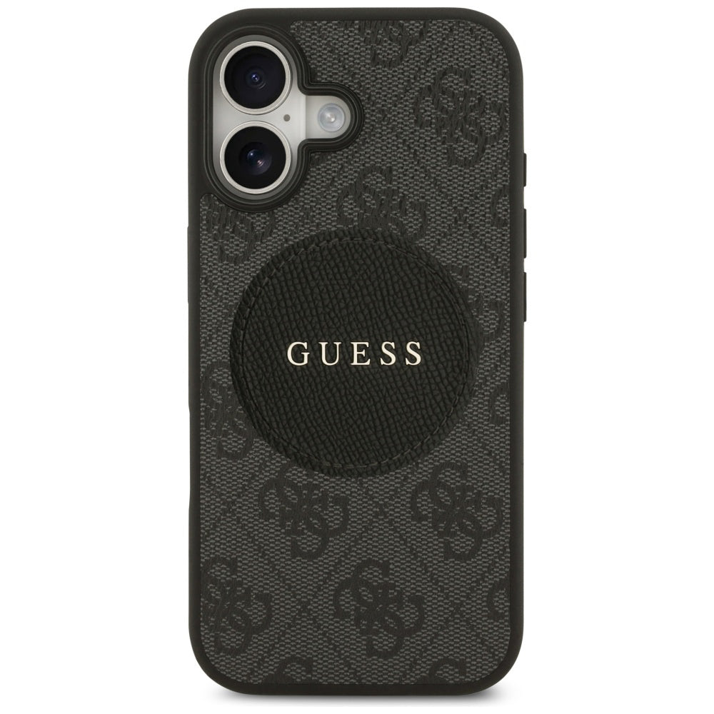 Capa MagSafe para Apple iPhone 17, Guess, 4G Circle Classic Logo, Preta