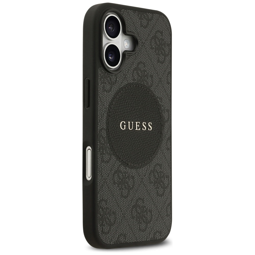 Capa MagSafe para Apple iPhone 17, Guess, 4G Circle Classic Logo, Preta