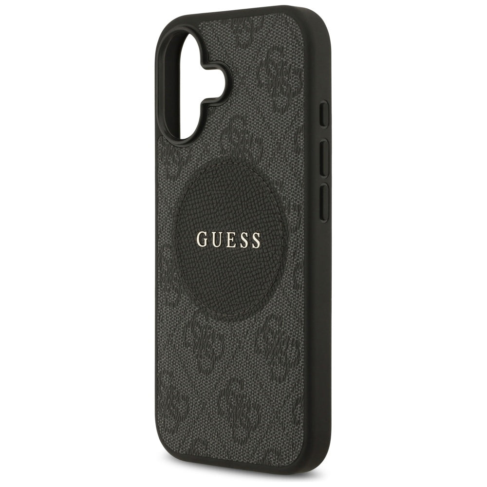 Capa MagSafe para Apple iPhone 17, Guess, 4G Circle Classic Logo, Preta