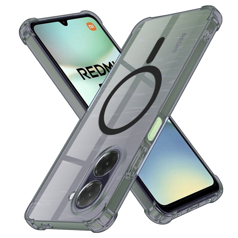 Capa MagSafe para Xiaomi Redmi A5 4G (Standard), Techsuit, Transparente Antichoque, Fumada
