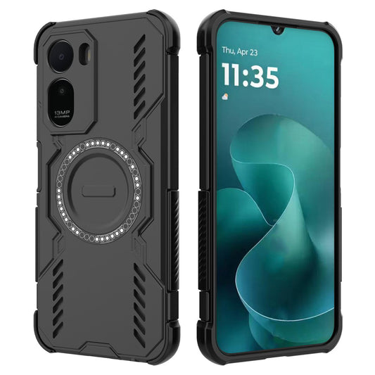 Capa MagSafe para Xiaomi Redmi A7 Pro 4G, Techsuit, ArmorMag, Preta