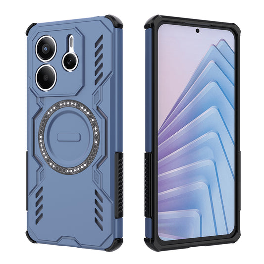 Capa MagSafe para Xiaomi Redmi Note 14 5G, Techsuit, ArmorMag, Azul