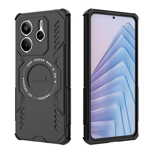 Capa MagSafe para Xiaomi Redmi Note 14 5G, Techsuit, ArmorMag, Preta
