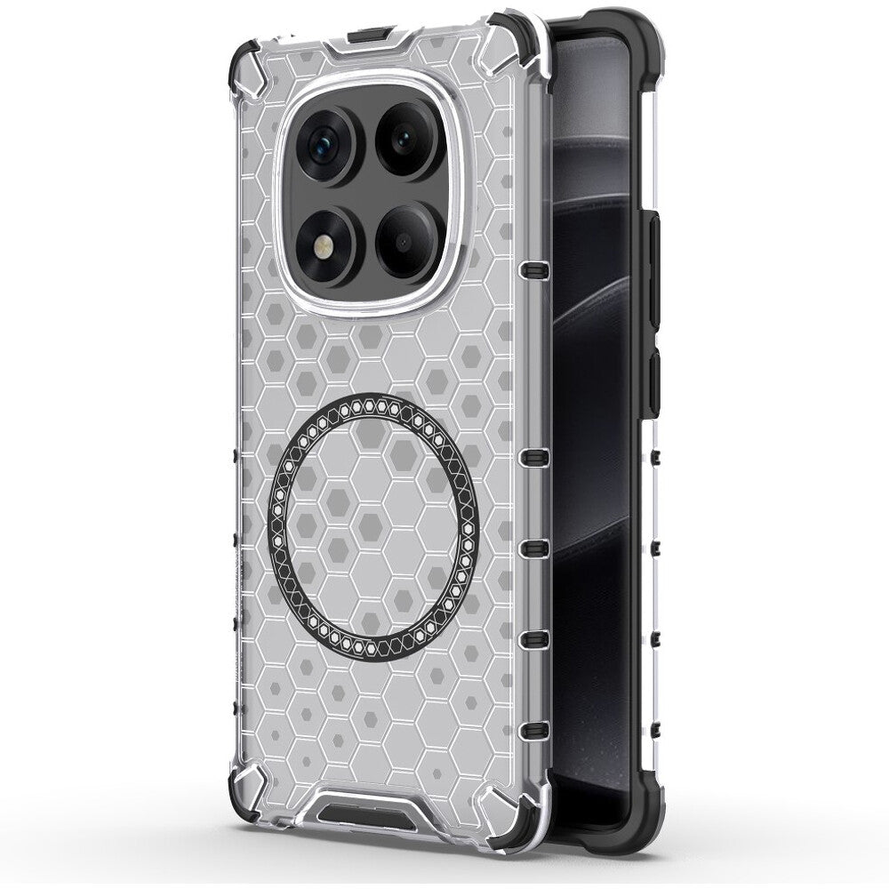 Capa MagSafe para Xiaomi Redmi Note 14 Pro 4G, Techsuit, HoneyComb Shield, Branca