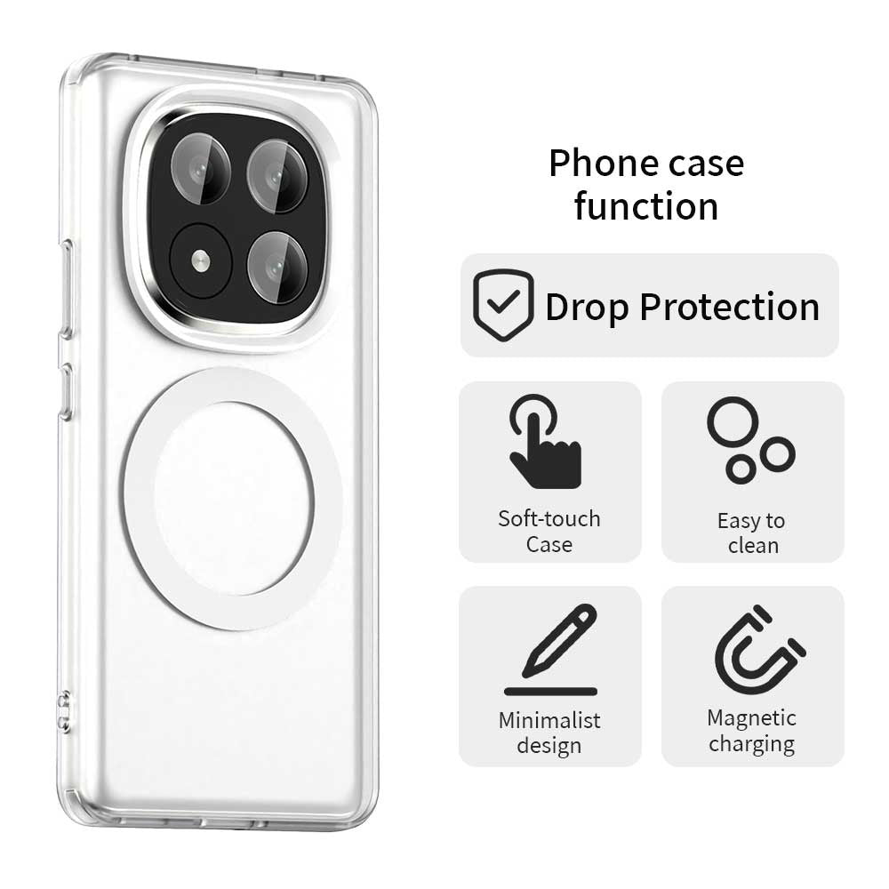Capa MagSafe para Xiaomi Redmi Note 14 Pro+ 5G, Techsuit, CandyCase, Branca