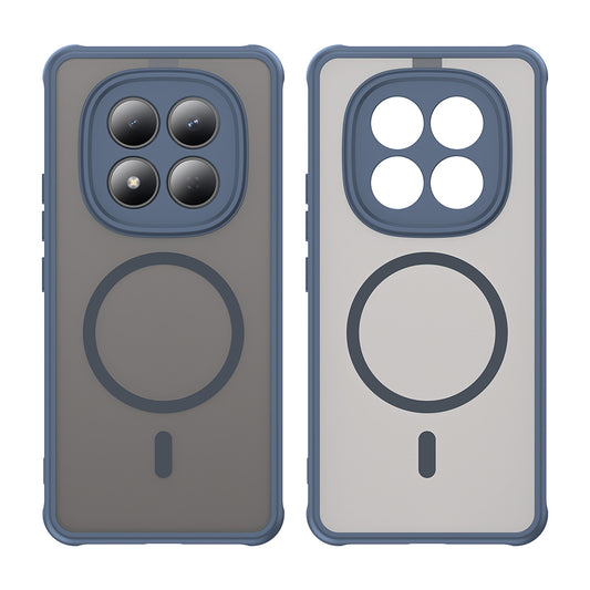 Capa MagSafe para Xiaomi Redmi Note 15 Pro 4G, Techsuit, HaloFrost II, Azul-marinho