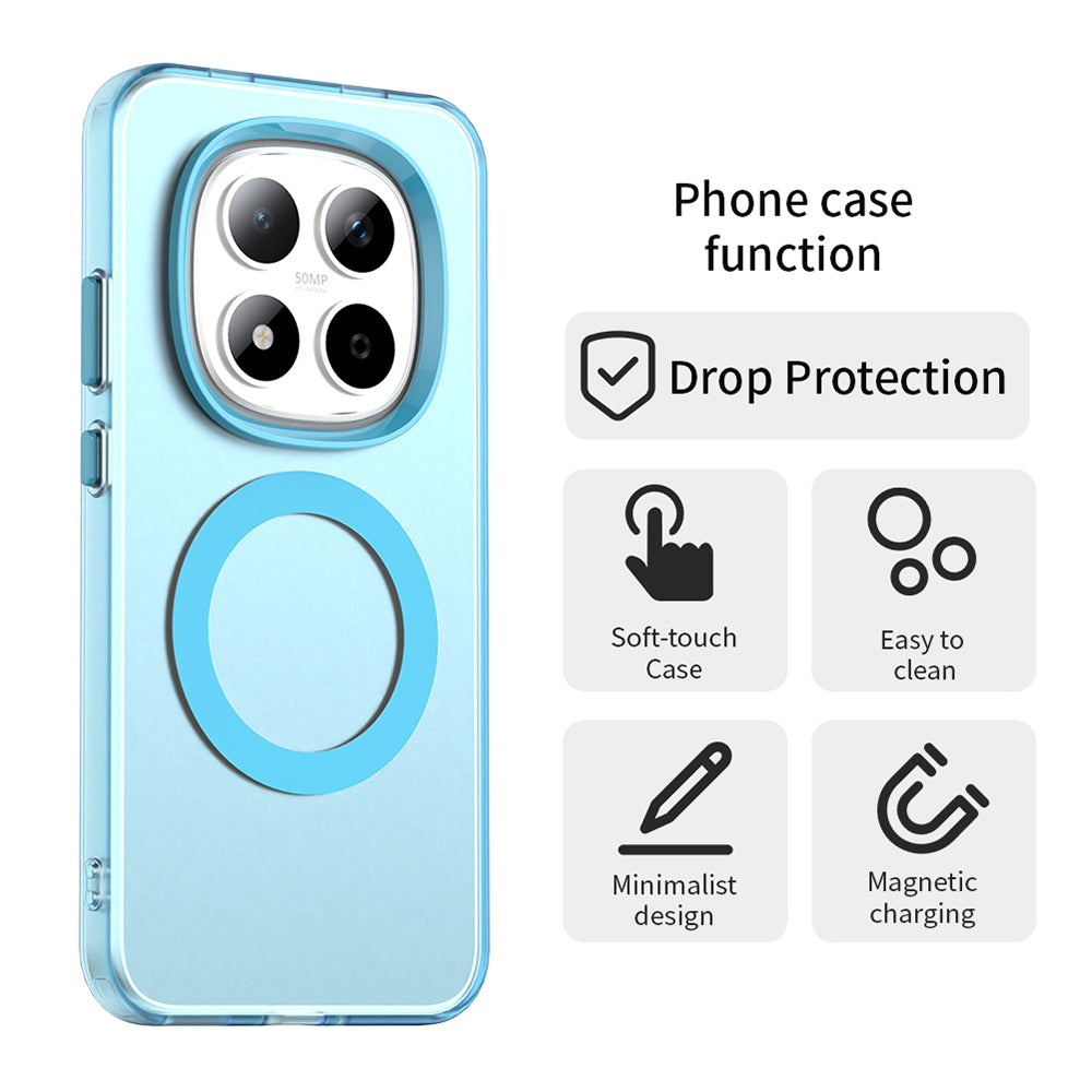 Capa MagSafe para Xiaomi Redmi Note 15 Pro 5G, Techsuit, CandyCase, Azul