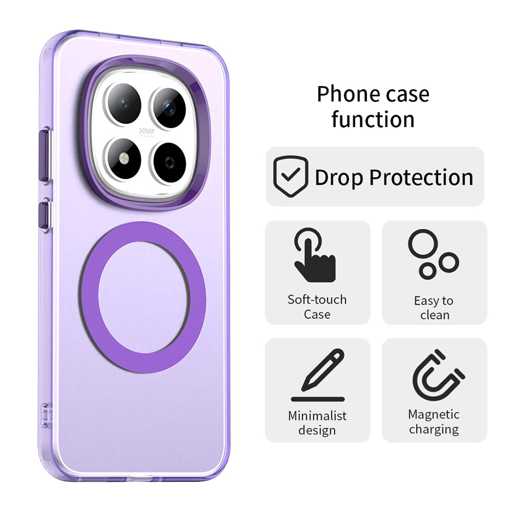 Capa MagSafe para Xiaomi Redmi Note 15 Pro 5G, Techsuit, CandyCase, Roxo