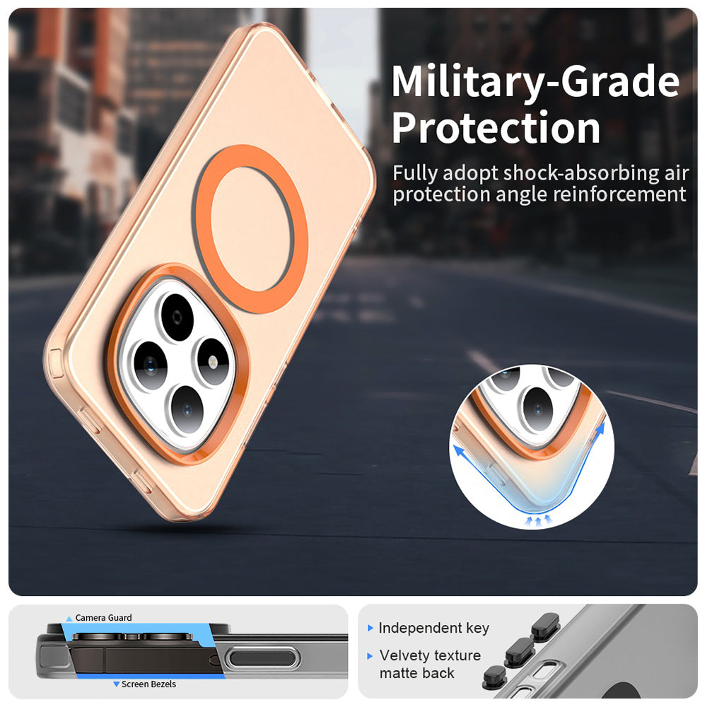 Capa MagSafe para Xiaomi Redmi Note 15 Pro 5G, Techsuit, CandyCase, Laranja