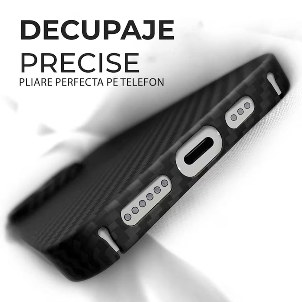Capa MagSafe para Apple iPhone 17 Pro, Techsuit Fibra de Aramida, Preta
