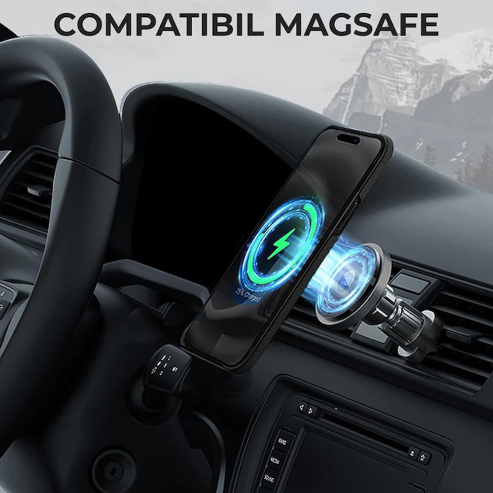 Capa MagSafe para Apple iPhone 17 Pro, Techsuit Fibra de Aramida, Preta