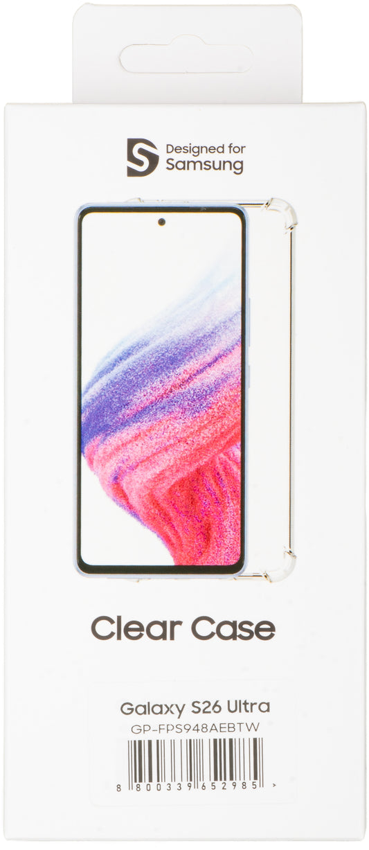 Capa Mobeen da Samsung para Samsung Galaxy S26 Ultra S948, Transparente GP-FPS948AEBTW