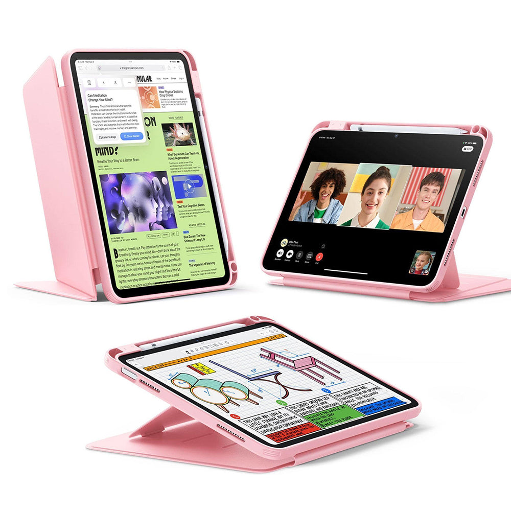 Capa para Apple iPad (2025) / (2022), ESR, Flip Hybrid, Rosa