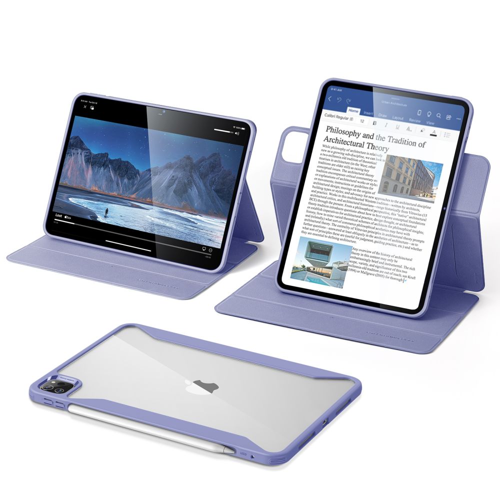 Capa para Apple iPad Pro 13 (2024), ESR, Rebound Hybrid, Roxo