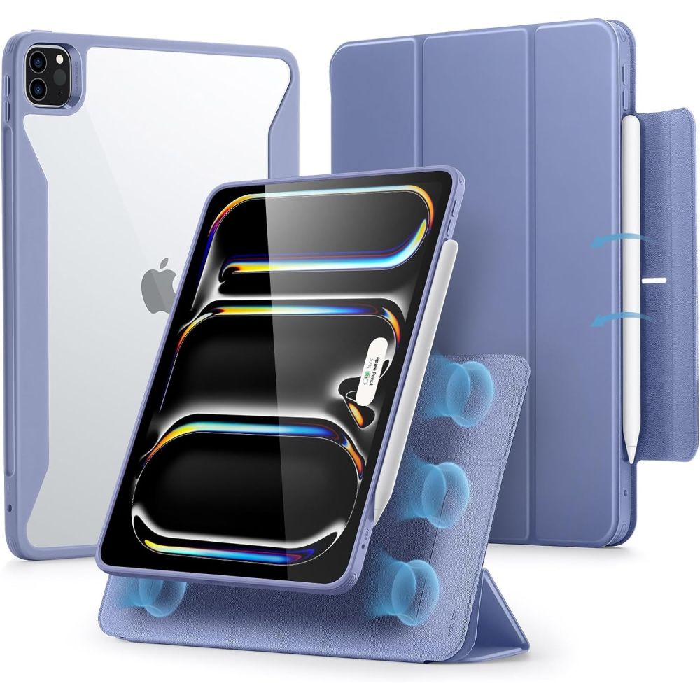 Capa para Apple iPad Pro 13 (2024), ESR, Rebound Hybrid, Roxo