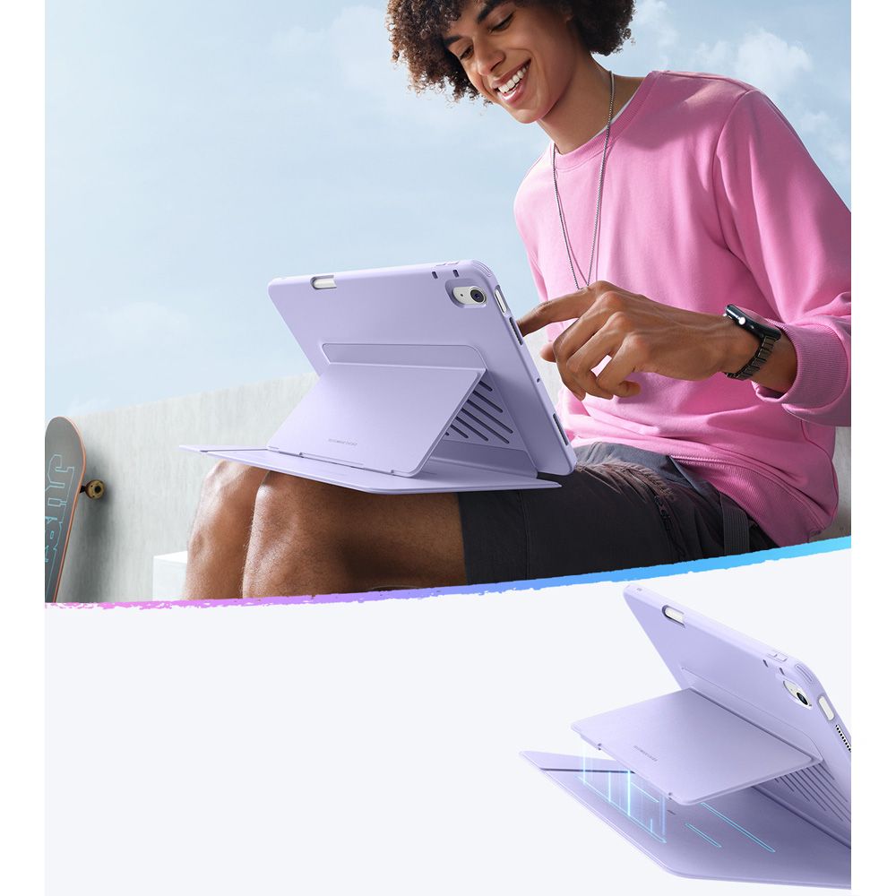 Capa para Apple iPad Air 11 (2026) / iPad Air 11 (2025) / Air 11 (2024) / Air (2022) / Air (2020), ESR, Flip Hybrid, Violeta