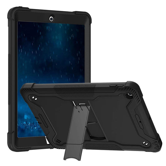 Capa para Apple iPad 9.7 (2018) / 9.7 (2017), Techsuit, Rugged TabShell, Preta