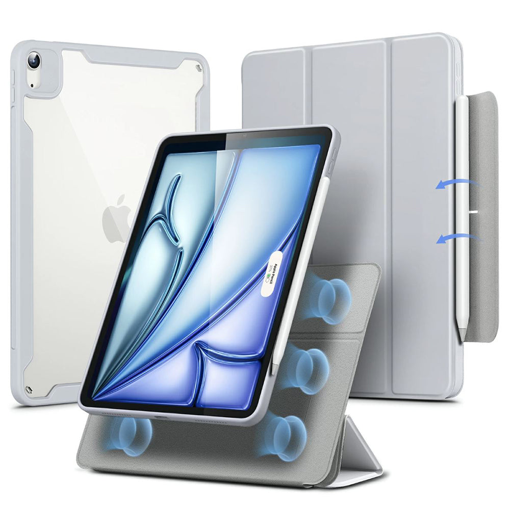Capa para Apple iPad Air 11 (2026) / iPad Air 11 (2025) / Air 11 (2024) / Air (2022) / Air (2020), ESR, Rebound Hybrid, Cinzento