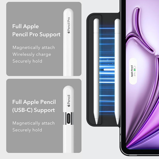 Capa para Apple iPad Air 13 (2026) / Air 13 (2025) / Air 13 (2024), ESR, Rebound, Preta