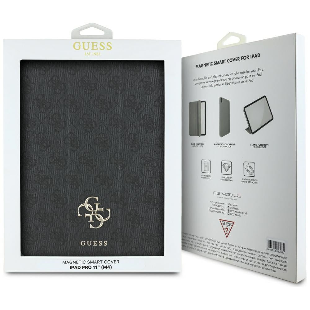 Capa para Apple iPad Pro 11 (2024), Guess, 4G Big Logo, Preta