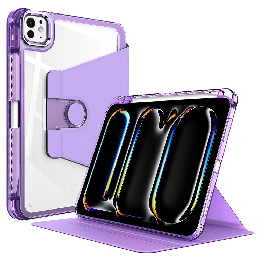 Capa para Apple iPad Pro 11 (2024), Techsuit, Crystal Vision, Roxo