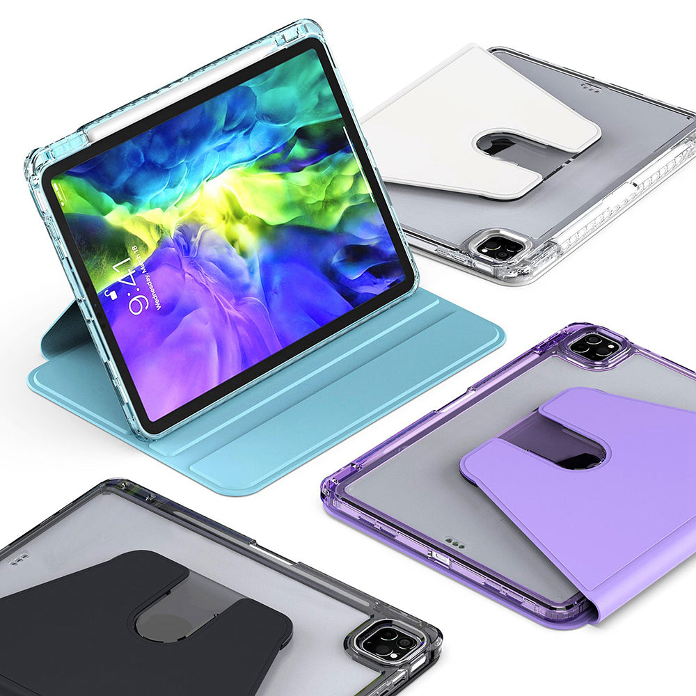 Capa para Apple iPad Pro 11 (2024), Techsuit, Crystal Vision, Roxo