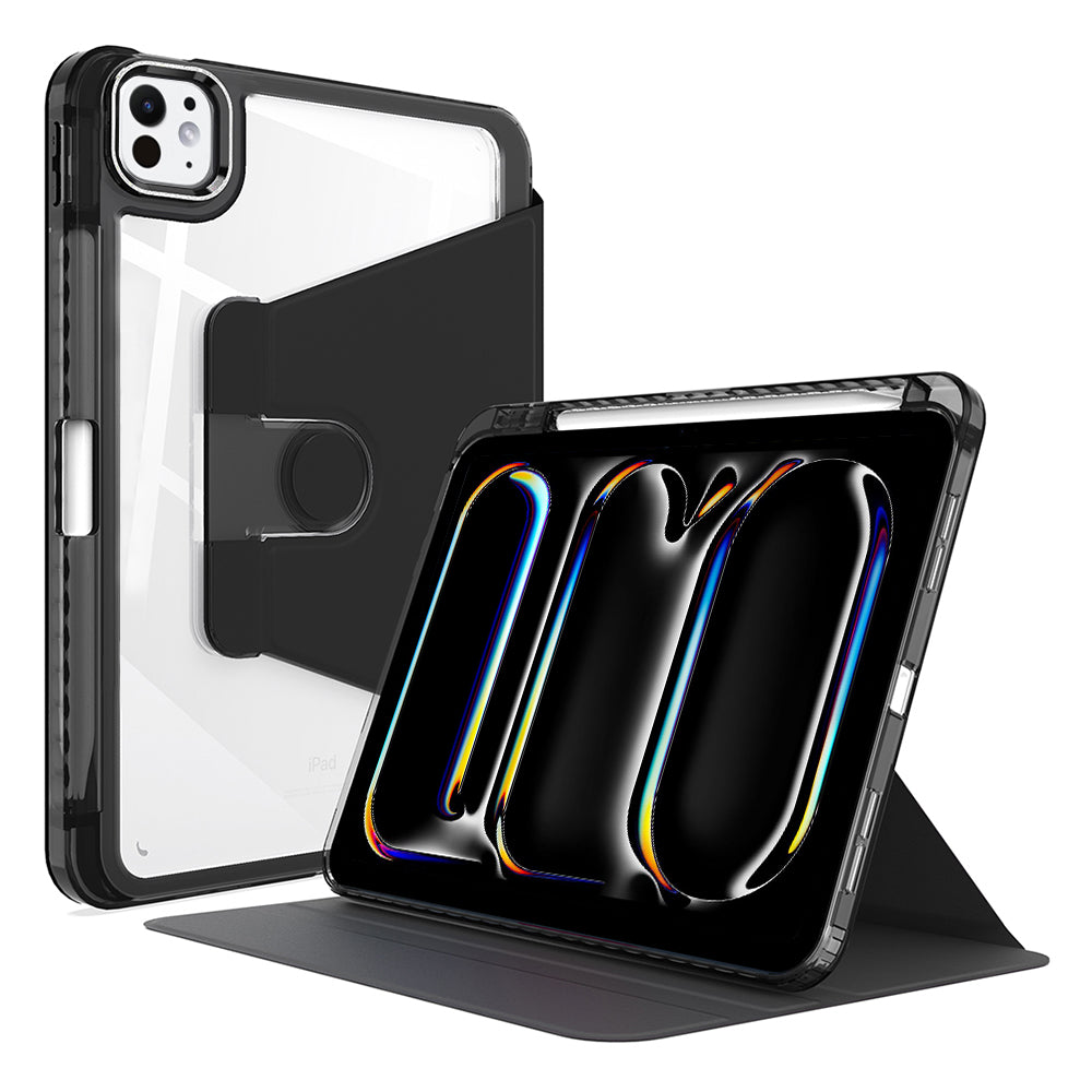 Capa para Apple iPad Pro 11 (2024), Techsuit, Crystal Vision, Preta