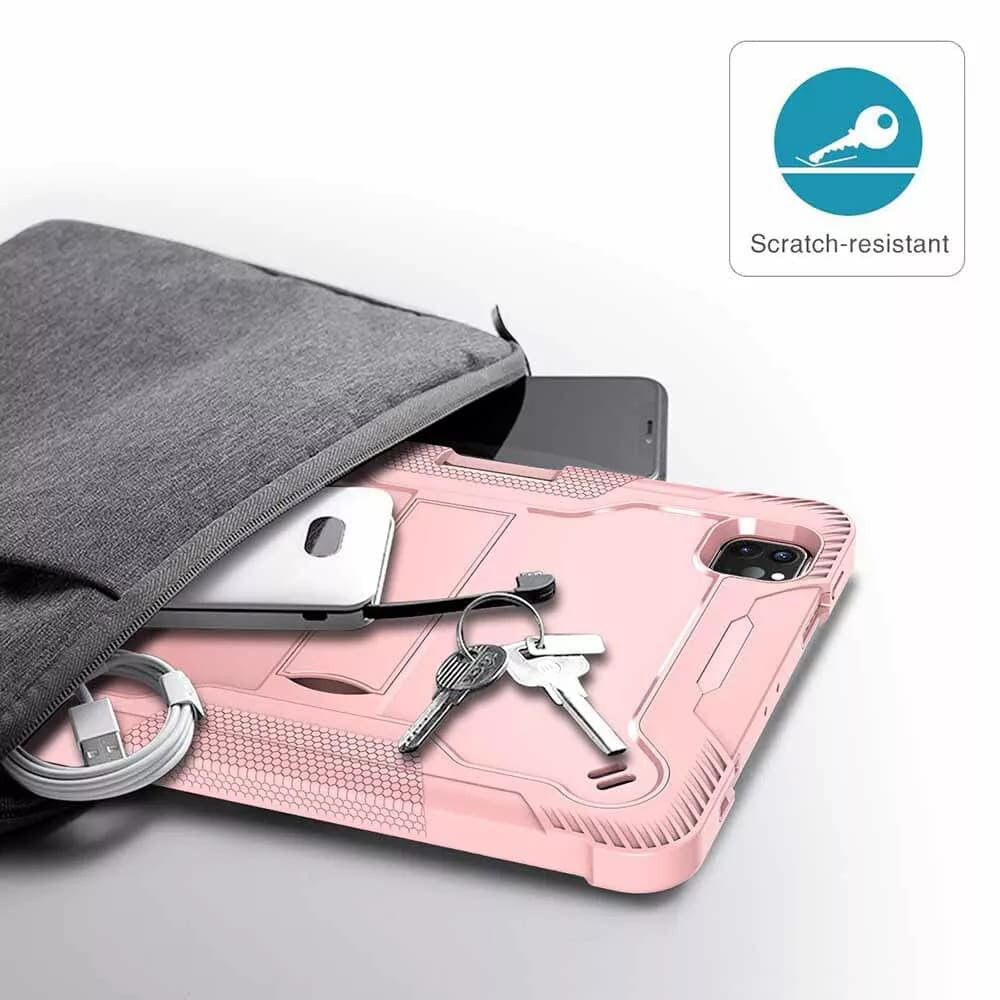 Capa para Apple iPad Pro 11 (2024), Techsuit, Rugged TabShell, Rosa
