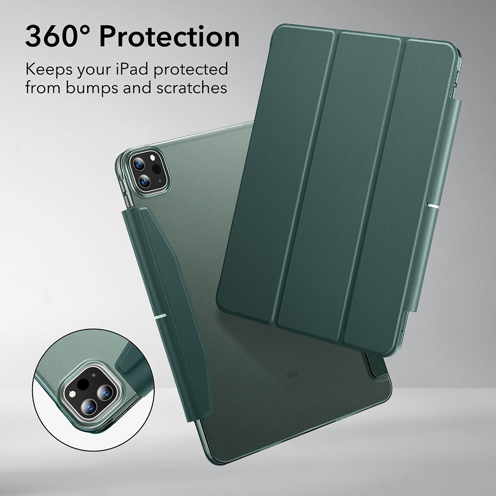 Capa para Apple iPad Pro 13 (2024), ESR, Ascend Trifold, Verde Acetinado