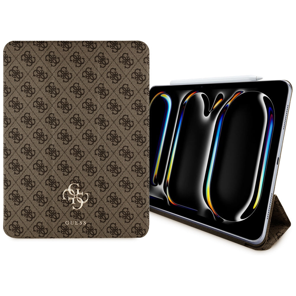 Capa para Apple iPad Pro 13 (2024), Guess, 4G Big Logo, Marrom