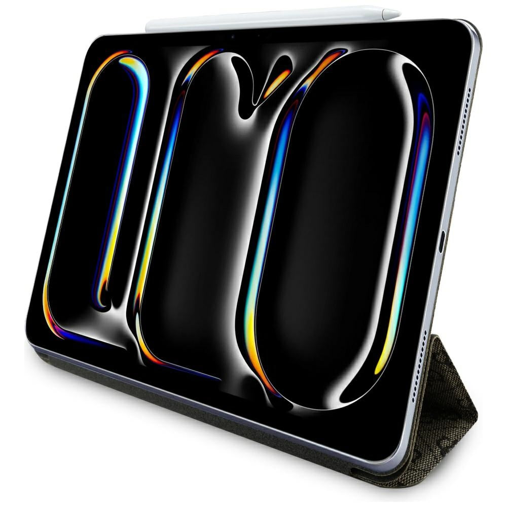 Capa para Apple iPad Pro 13 (2024), Guess, 4G Big Logo, Marrom