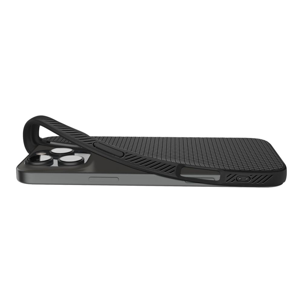 Capa para Apple iPhone 16 Pro, Spigen, Liquid Air, Preta Fosca ACS08117