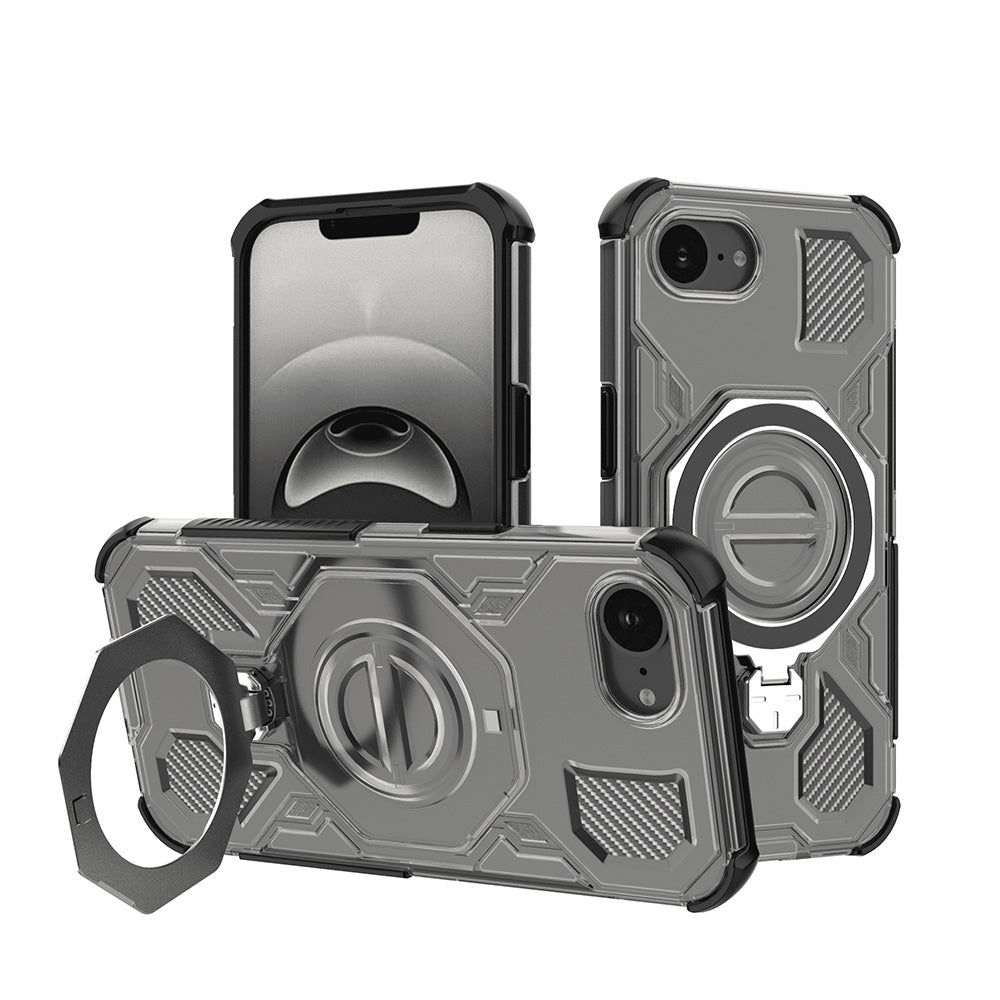 Capa para Apple iPhone 17e / 16e, Techsuit, Carbon Shield Pro, Fumado