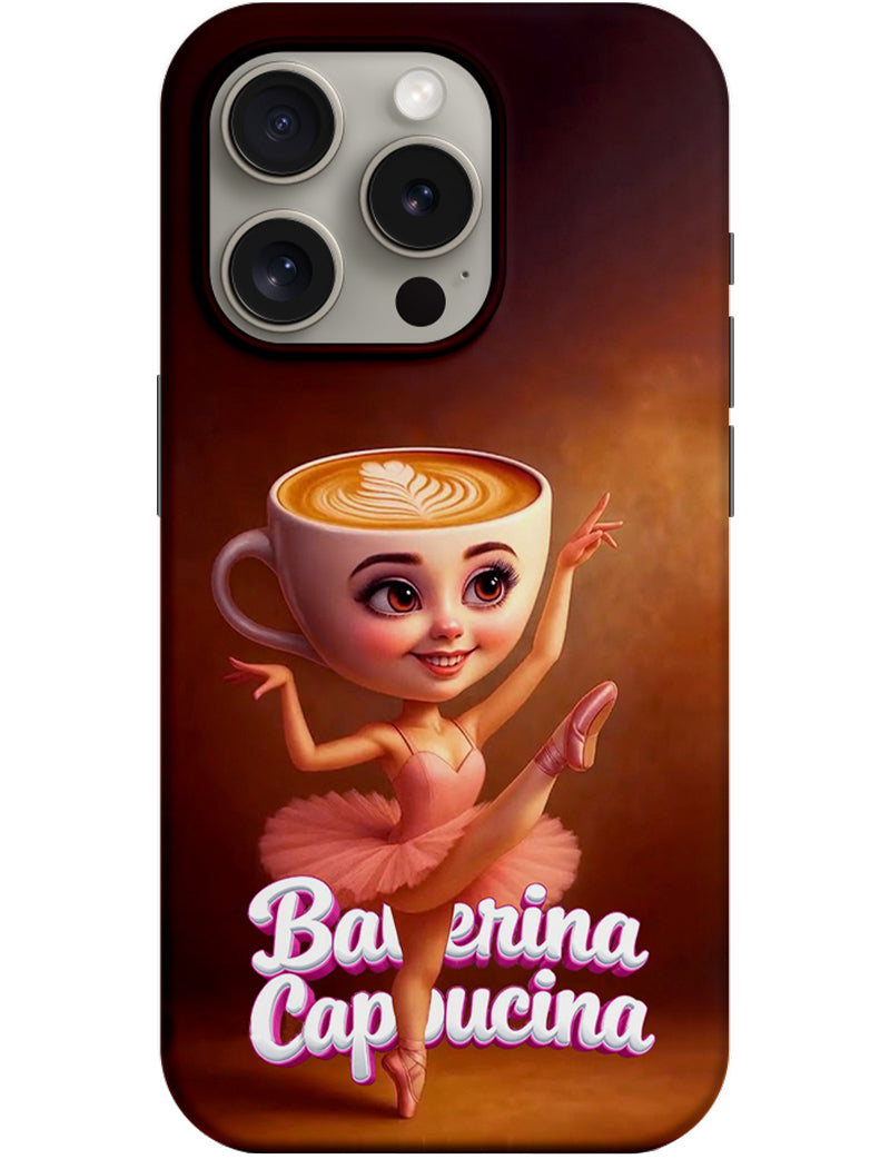 Capa para Apple iPhone 14 Pro, Perfect Case, Italian Brainrot Ballerina Capuccina, Multicolor