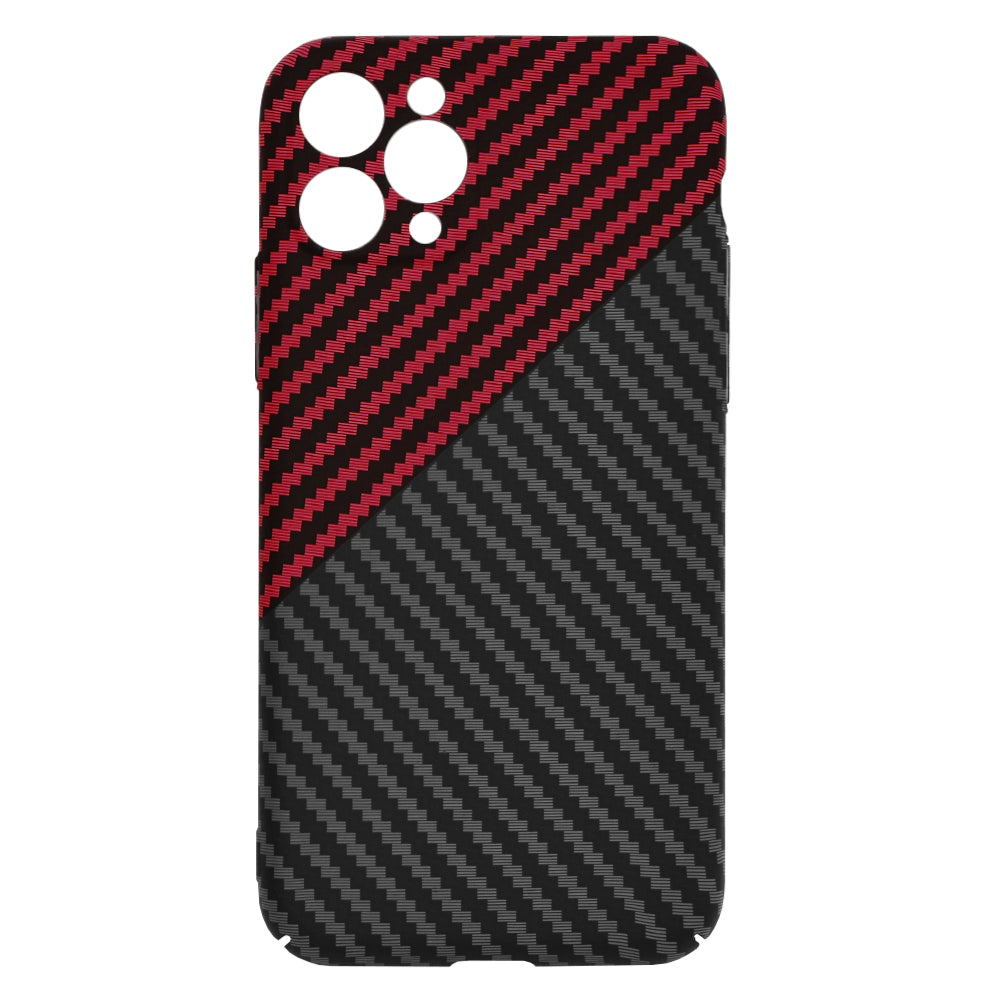 Capa para Apple iPhone 11 Pro, Techsuit, Carbonite FiberShell, Preto Vermelho